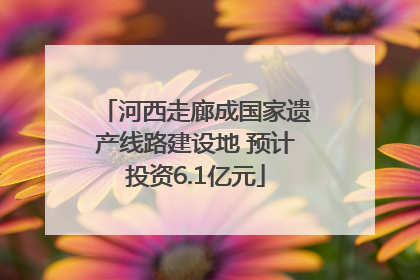河西走廊成国家遗产线路建设地 预计投资6.1亿元